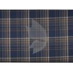 J.Hampstead Moretti Premium Egyptian Collection with 100% Giza Cotton Dark Blue colour Checkered Pattern Unstitched Shirt Fabric of 1.6 mts / VV2805
