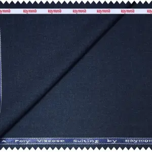 RAYMOND POLY VISCOSE BLUE COLOUR UNSTITCHED SUIT FABRIC -3 METRES / VV5238 - 4321