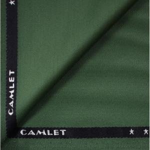 J.Hampstead Green Plain Terron Rayon Unstitched Trouser Fabric - 1.25 Meters / VV6034