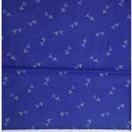 J.HAMPSTEAD " 100% PREMIUM COTTON " ROYAL BLUE PRINTED SELF CHECKERED DESIGN UNSTITCHED SHIRT FABRIC - 1.6 METRES / VV6343