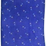 J.HAMPSTEAD " 100% PREMIUM COTTON " ROYAL BLUE PRINTED SELF CHECKERED DESIGN UNSTITCHED SHIRT FABRIC - 1.6 METRES / VV6343