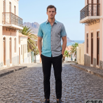 J.HAMPSTEAD " 100% PREMIUM COTTON " MULTI PRINTED COUDROY DESIGN UNSTITCHED SHIRT FABRIC - 1.6 METRES / VV6358