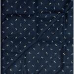 J.HAMPSTEAD " 100% GIZA COTTON " NAVY BLUE COLOURED PRINTED UNSTITCHED SHIRT FABRIC -1.6 METRES - VV6403
