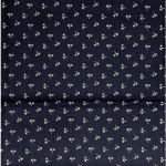 J.HAMPSTEAD " 100% GIZA COTTON " NAVY BLUE COLOURED PRINTED UNSTITCHED SHIRT FABRIC -1.6 METRES - VV6407