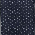 J.HAMPSTEAD " 100% GIZA COTTON " NAVY BLUE COLOURED PRINTED UNSTITCHED SHIRT FABRIC -1.6 METRES - VV6407