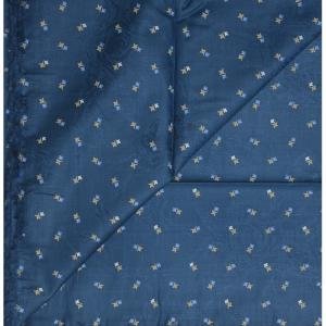 J.HAMPSTEAD " 100% GIZA COTTON " BLUE COLOURED PRINTED UNSTITCHED SHIRT FABRIC -1.6 METRES - VV6408