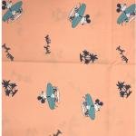 J.HAMPSTEAD " 100% GIZA COTTON " PEACH COLOURED PRINTED UNSTITCHED SHIRT FABRIC - 1.6 METRES / VV6417