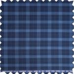 RAYMOND LUXOLITE COLLECTION NAVY BLUE COLOURED SUPER 120'S WOOL BLENDED CHECKERED UNSTITCHED TROUSER FABRIC -1.3 METRES / VV6615
