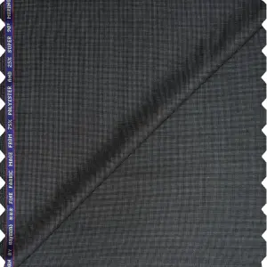 RAYMOND ADORN COLLECTION SUPER 90'S PURE MERINO WOOL GREY COLOURED PLAIN UNSTITCHED TROUSER FABRIC -1.25 METRES / VV6646