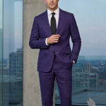 RAYMOND LINEN WORLD'S COLLECTION 100% LINEN LAVENDER COLOURED PLAIN UNSTITCHED SUIT FABRIC -3 METRES / VV6680