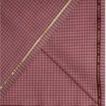 Raymond Amedus Peach checkered 52% Merino wool Suit fabric-3.25 mts / VV6804