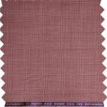 Raymond Amedus Peach Checkered 52% Merino Wool Blend Trouser Fabric-1.30 mts / VV6805