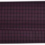 Raymond Adorn Super 90's Merino Wool purple checkered Suit Fabric-3.0 mts / VV6819