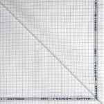 Raymond 100% Premium Cotton White Checkered Unstitched Shirt Fabric - 1.60 meters / VV6917