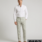 J.hampstead Terron Rayon Solid Beige Unstitched Trouser Fabric -1.25 metres - VV8182