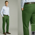 J.hampstead Terron Rayon Solid Green Unstitched Trouser Fabric -1.25 metres - VV8185