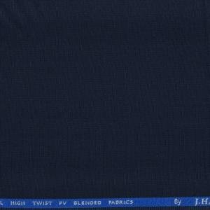 J.Hampstead Navy Blue Terron Rayon Unstitched Trouser Fabric - 1.25 Metres / VV8213