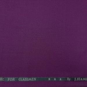 J. HAMPSTEAD PURPLE TERRON RAYON UNSTITCHED TROUSER FABRIC - 1.25 METRES / VV8214