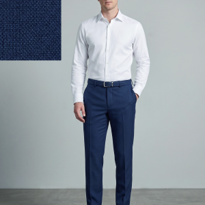 J.hampstead Terron Rayon Solid Blue Unstitched Trouser Fabric -1.25 metres - VV8223
