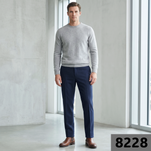 J.hampstead Terron Rayon Blue Self Design Unstitched Trouser Fabric -1.25 metres - VV8228
