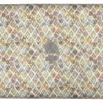 Siyarams festive collection printed pattern with hemp blended Gold (Amber) color unstitched men's Kurta / sherwani / top fabric of 2 meters / VV2305