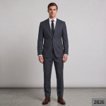 RAYMOND 45% AUSTRALIAN MERINO WOOL BLENDED STRETCH FABRIC WITH 4% LYCRA SLATE GREY COLOUR SOLID PATTERN UNSTITCHED SUIT FABRIC OF 3 MTS / VV2826