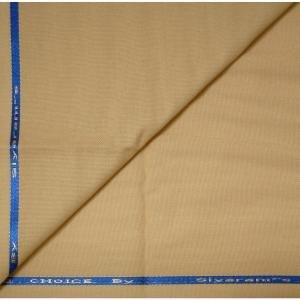 Siyaram's Beige Plain Terron Rayon Unstitched Trouser Fabric - 1.25 Metres / VV5794
