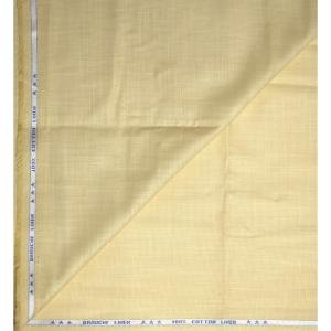 Weaves Empire 100% Linen Cotton with BATISTE Weaving Gold Colour Plain Unstitched Shirt Fabric - 1.6 mts / VV1017