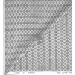 Raymond 100% Premium (Giza) Cotton Printed Brown colour Unstitched Shirt Fabric - 1.60 mts / VV2262 - R225