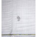 Siyaram's Bamboo Blended with Anti Bacterial benefits Checkered pattern White Colour Unstitched Shirt Fabric of 1.6 Mts / VV2372AB