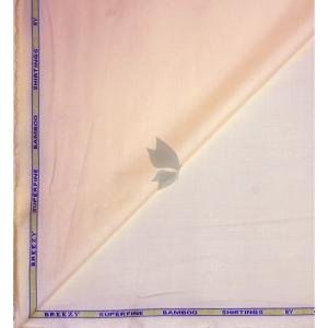 Siyaram's Bamboo Blended with Anti Bacterial benefits Plain pattern Beige (Champagne) Colour Unstitched Shirt Fabric of 1.6 Mts / VV2372I