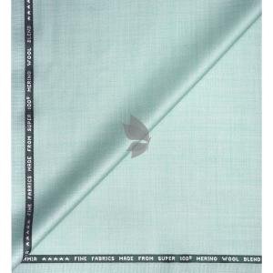 Raymond Super 100's Australian Merino Wool Fine Fabric with Solid Pattern and Light Green (Celadon) colour Unstitched Trouser Fabric of 1.3 Meters / VV2563
