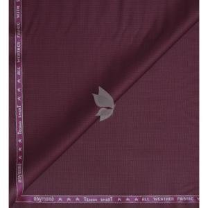 Raymond Australian Merino Wool Blended with All weather Solid pattern Maroon colour Unstitched Trouser Fabric of 1.3 meters / VV2580