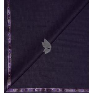 Raymond Australian Merino Wool Blended with All weather Jacquard pattern Dark Blue (Egg Plant) Unstitched Trouser Fabric of 1.3 meters / VV2586