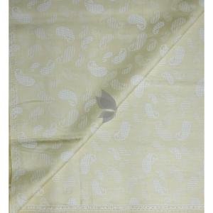 J.Hampstead 100% Pure Giza Cotton Printed pattern Green (Pear) colour Unstitched Shirt Fabric of 1.6 meters / VV2392J