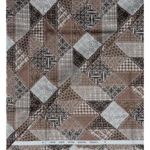 J.Hampstead 100% Pure Giza Cotton Printed pattern Multi colour Unstitched Shirt Fabric of 1.6 meters / VV2392D