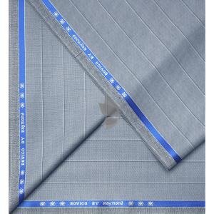 Raymond "Rovigo" collection Viscose blended fabric with Blue colour Striped pattern unstitched suit fabric of 3.5 Mts / VV2724