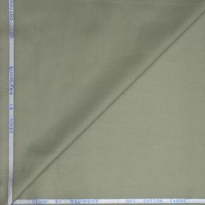 Raymond 100% Premium Cotton Green Solid Unstitched Shirt Fabric - 1.60 metres / VV6707