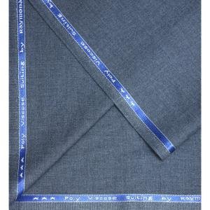 Raymond 35% Viscose blended Blue colour Solid Pattern Unstitched Suit Fabric of 3.5 Mts / VV2346
