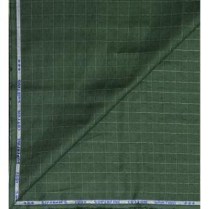 Siyaram's 100% Superfine Cotton with Jacquard weave Solid Pattern Jade (Green) colour Unstitched Shirt Fabric of 1.60 Mts / VV2356A