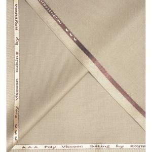Raymond 35% Viscose blended Beige colour Solid Pattern Unstitched Suit Fabric of 3.25 Mts / VV2339
