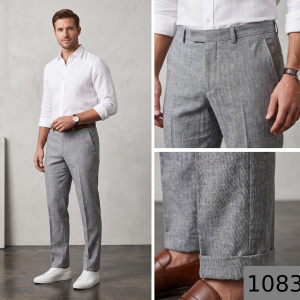 Siyaram's Viscose Blend Self Design Silver Colour Unstitched Trouser Fabric - 1.20 Mts / VV1083