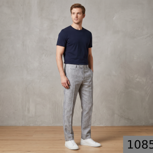 Siyaram's Viscose Blend Self Design Silver Colour Unstitched Trouser Fabric - 1.20 Mts / VV1085