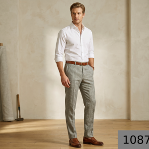 Siyaram's Viscose Blend Self Design Silver Colour Unstitched Trouser Fabric - 1.20 Mts / VV1087