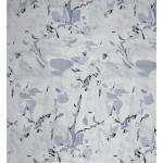 J.Hampstead Viscose Blended Crushable White Colour Printed Unstitched Shirt Fabric - 1.60 Meters / VV1106