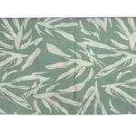 J.Hampstead Viscose Blended Crushable Green (Turquoise) Colour Printed Unstitched Shirt Fabric - 1.60 Meters / VV1107