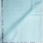 J.HAMPSTEAD 100% EGYPTIAN GIZA COTTON BLUE PLAIN UNSTITCHED SHIRT FABRIC - 1.60 MTS - J324 / VV1110