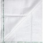 Weaves Empire 100% Linen Cotton White Unstiched Shirt Fabric - 1.6 Mts / VV1141