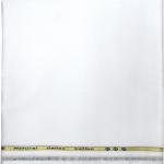 Weaves Empire 100% Linen Cotton White Unstiched Shirt Fabric - 1.6 Mts / VV1144