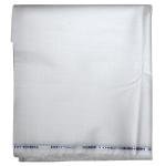 Weaves Empire 100% Linen Cotton White Unstiched Shirt Fabric - 1.6 Mts / VV1146